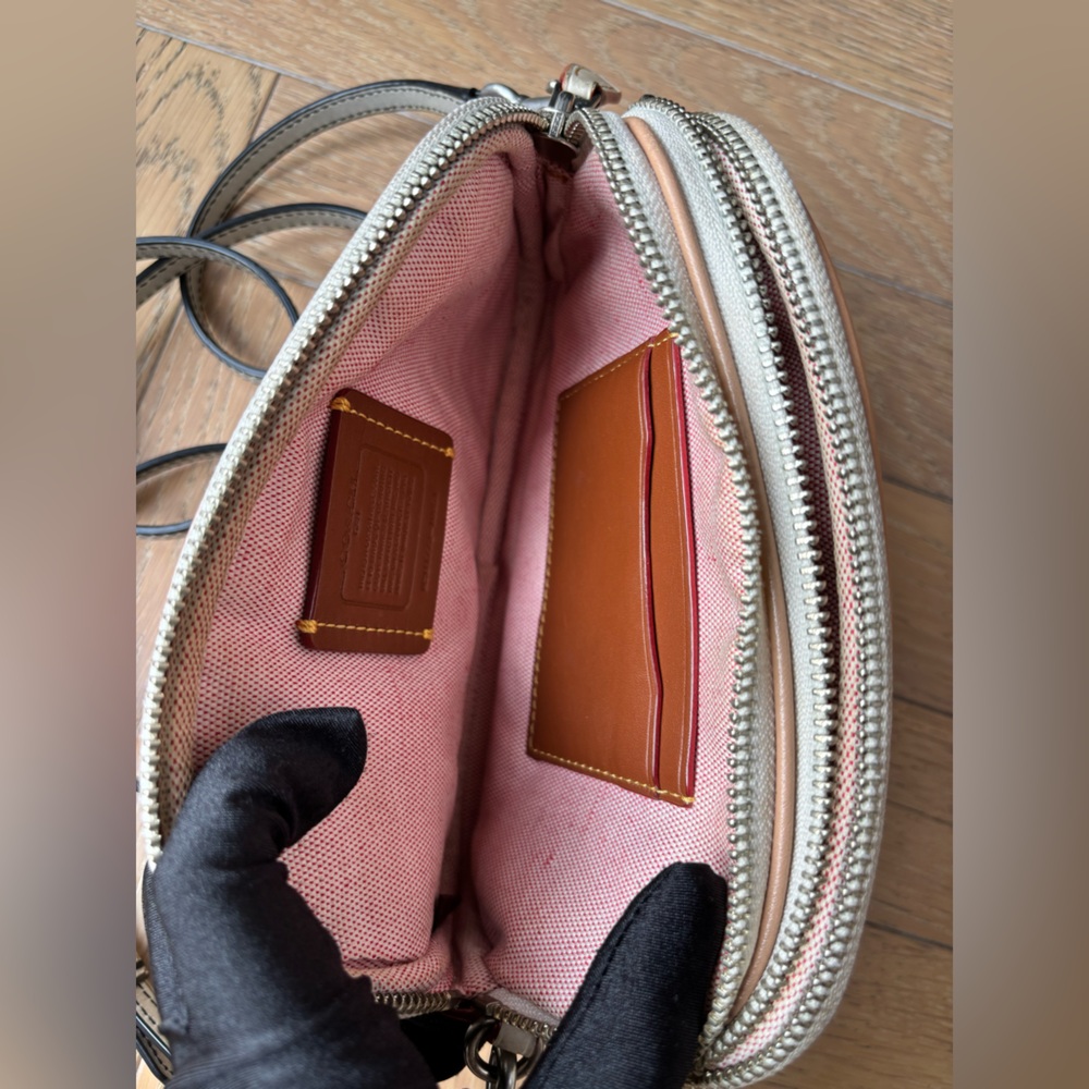 COACH Crossbody Clutch With Embossed Rocket Shuttle - Picture 13 of 16